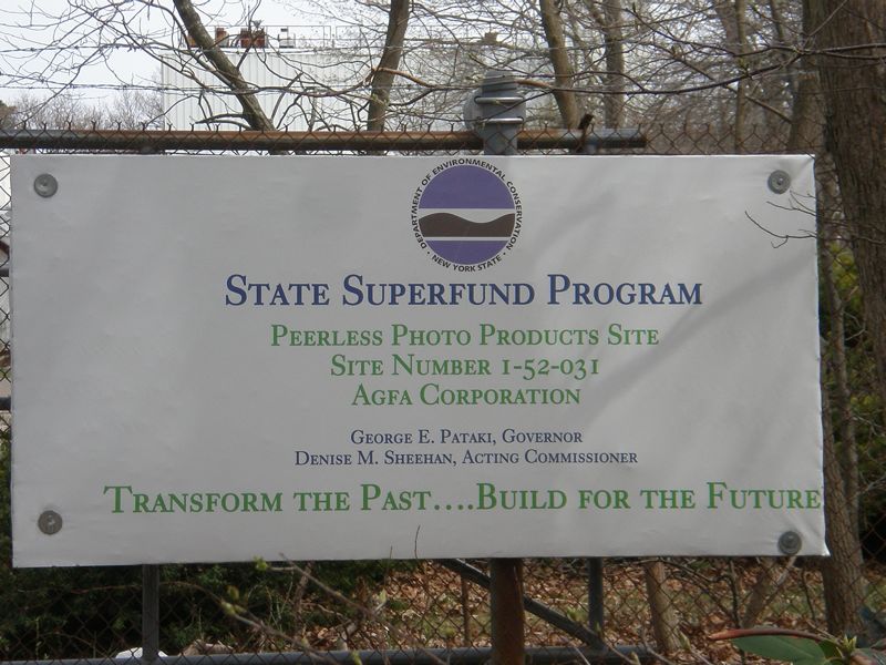 Sign at the entrance to the Tesla site